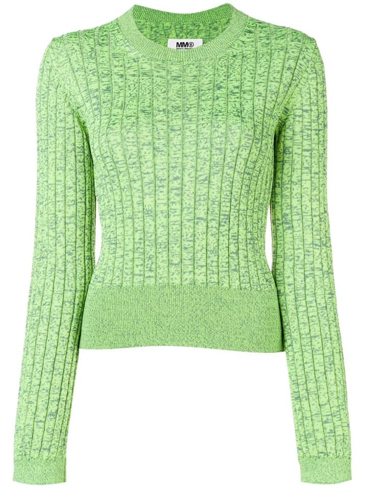 Mm6 Maison Margiela Slim-fit Pullover - Green
