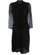 A.f.vandevorst 161 Decay Dress, Women's, Size: 40, Black, Silk/spandex/elastane