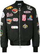 Gcds - Patchwork Bomber Jacket - Men - Polyester/polyimide - M, Black, Polyester/polyimide
