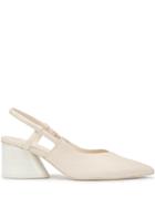 Mercedes Castillo Pointed Slingback Sandals - White