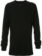 Nil0s Knit Long Sleeved T-shirt, Men's, Size: 2, Black, Cotton/nylon/polyurethane