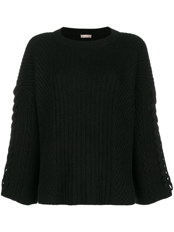 N.peal Oversized Jumper - Black