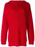 Rta Knitted Hoodie - Red