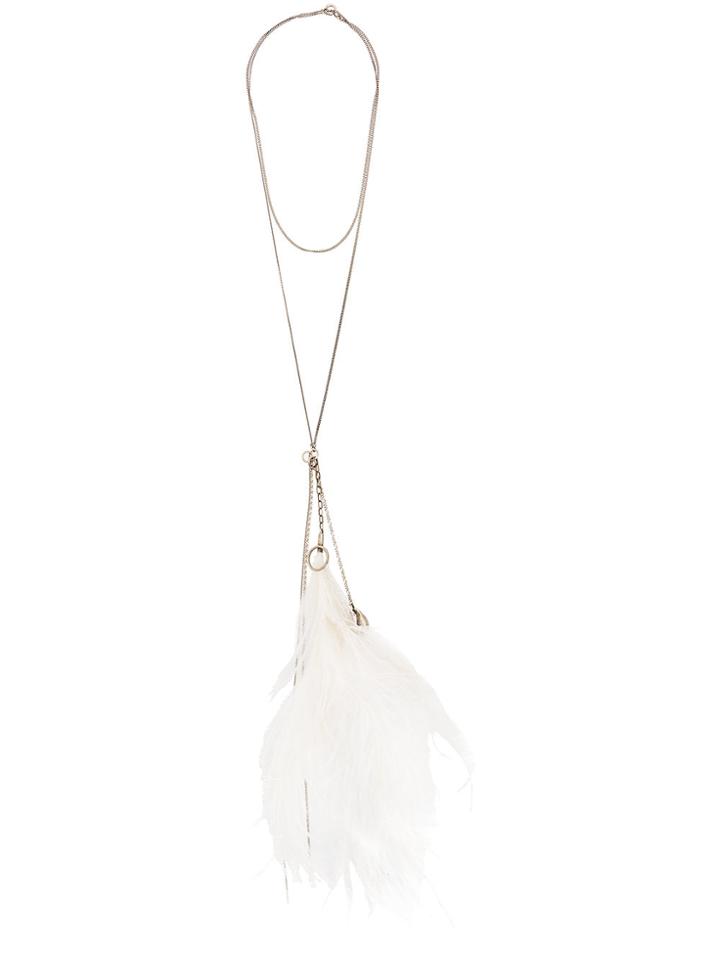 Ann Demeulemeester Pendant Necklace - White