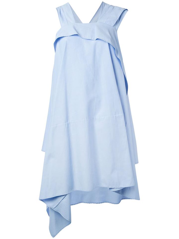 Koche - Draped Dress - Women - Cotton - 36, Blue, Cotton