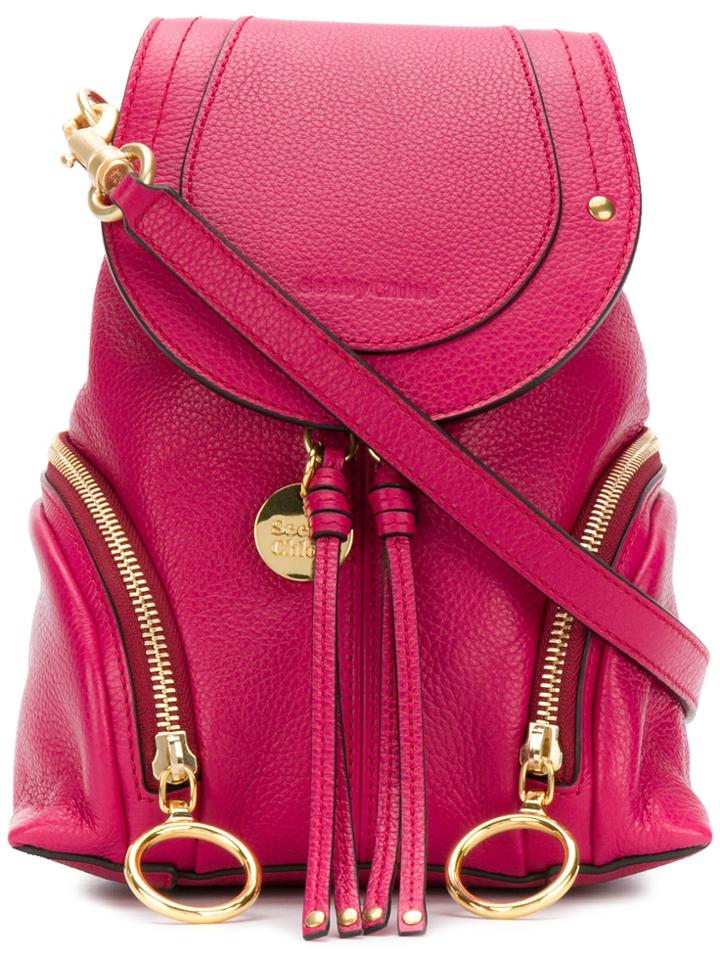 See By Chloé Small Olga Backpack - Pink & Purple