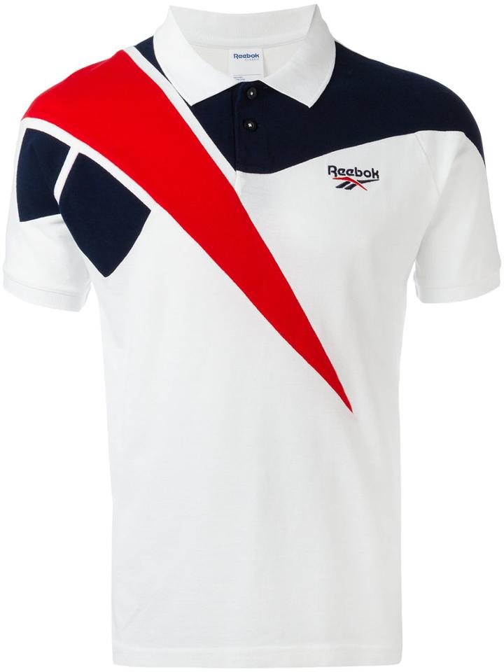 Reebok Tricolour Polo Shirt, Men's, Size: Small, White, Cotton