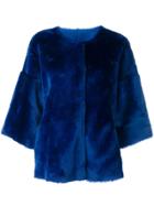 Desa 1972 Draped Fitted Jacket - Blue