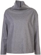 Victoria Victoria Beckham Funnel Neck Pullover - Grey