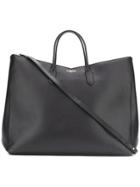 Sara Battaglia Wide Square Tote Bag - Black