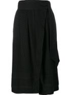 Cecilie Copenhagen Abalone Cotton Midi Skirt - Black