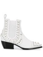 Philipp Plein Low Cowboy Boots - White