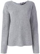 Theory 'twylina' Jumper, Women's, Size: Small, Grey, Cashmere