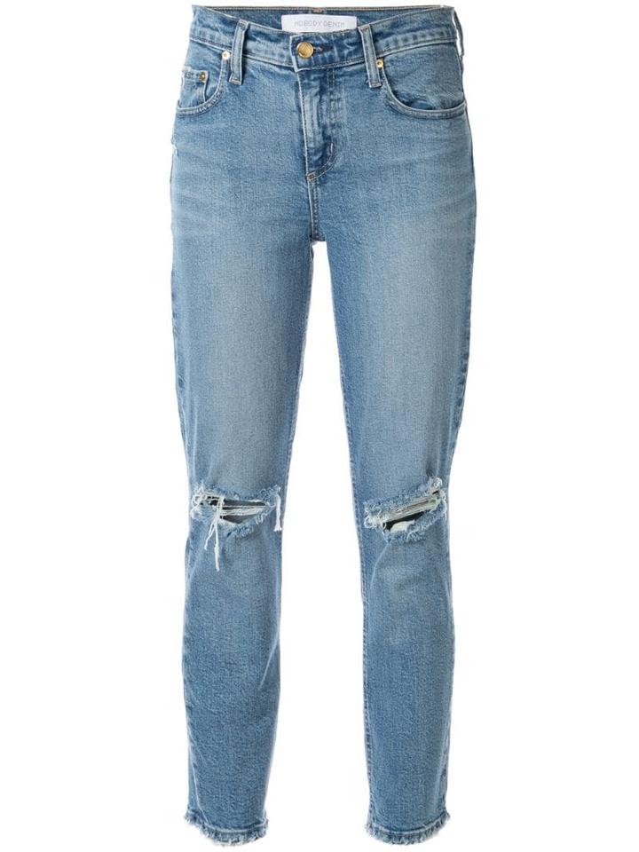 Nobody Denim Midi Skinny-fit Jeans - Blue