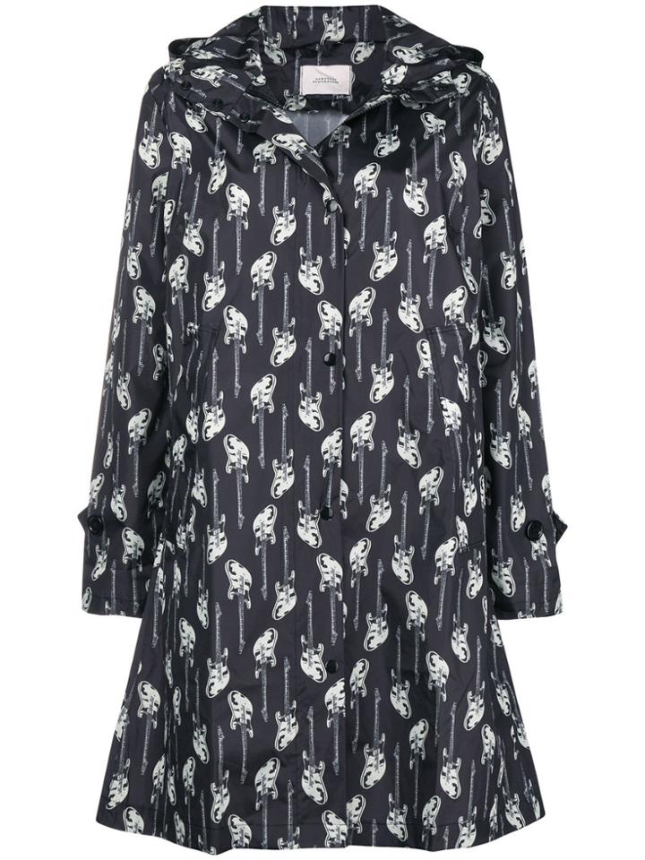 Dorothee Schumacher Guitar Print Parka Coat - Black