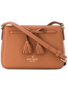 Kate Spade - Tassel Detail Crossbody Bag - Women - Leather/polyester - One Size, Brown, Leather/polyester