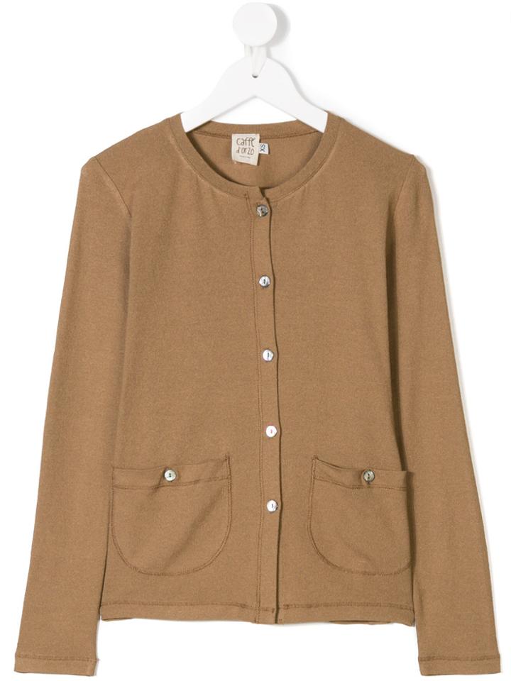 Caffe' D'orzo Teen Sole Knitted Cardigan - Brown