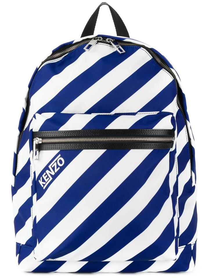 Kenzo Hyper Striped Backpack - Blue