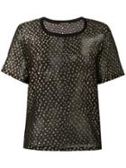 Saint Laurent Embroidered Top - Black