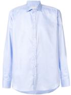 Etro Micro Pattern Long-sleeve Shirt - Blue