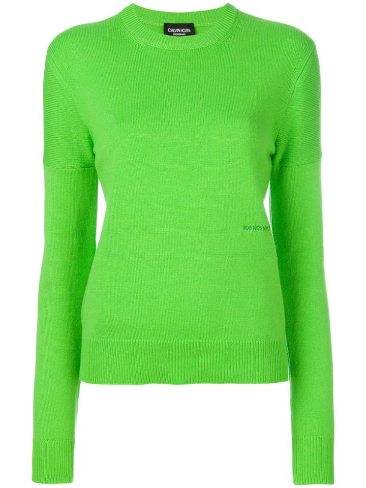 Calvin Klein 205w39nyc Crew Neck Jumper - Green