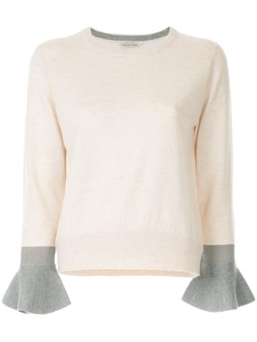 Torrazzo Donna Ruffled Cuffs Jumper - Nude & Neutrals
