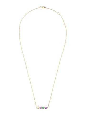 Ilana Ariel Diamond Pear Short Necklace, Women's, Metallic, 14kt Gold