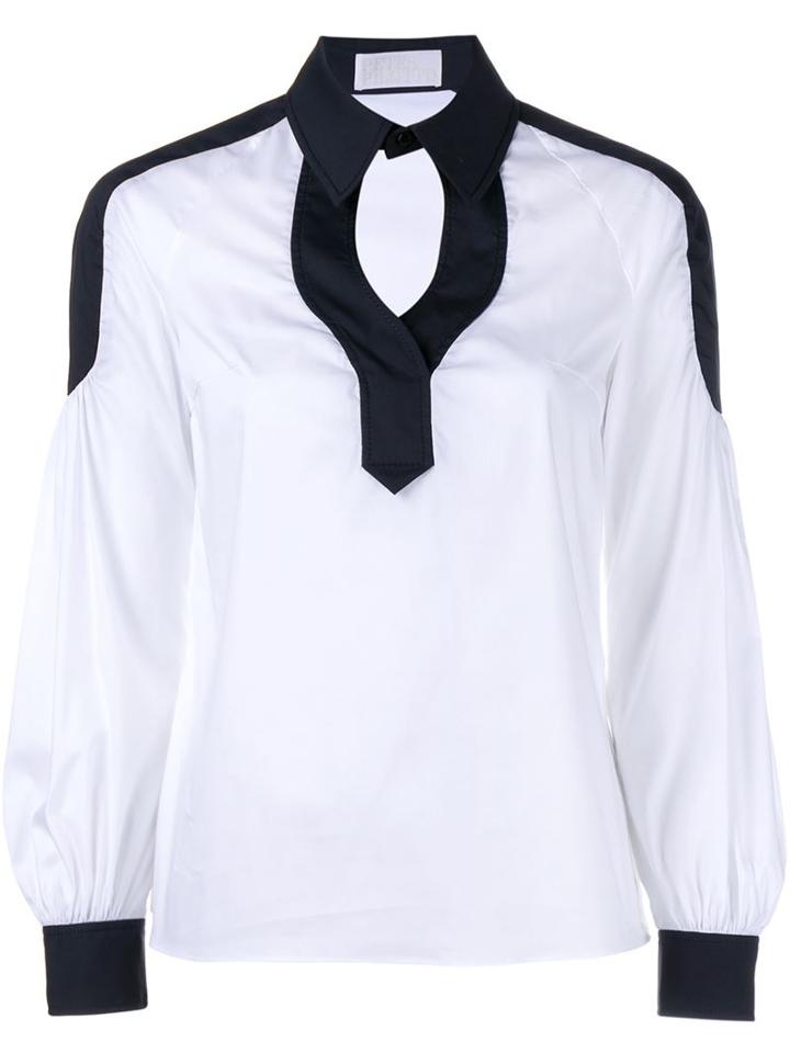 Peter Pilotto Contrast Trimming Cotton Shirt