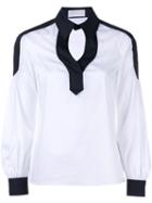 Peter Pilotto Contrast Trimming Cotton Shirt