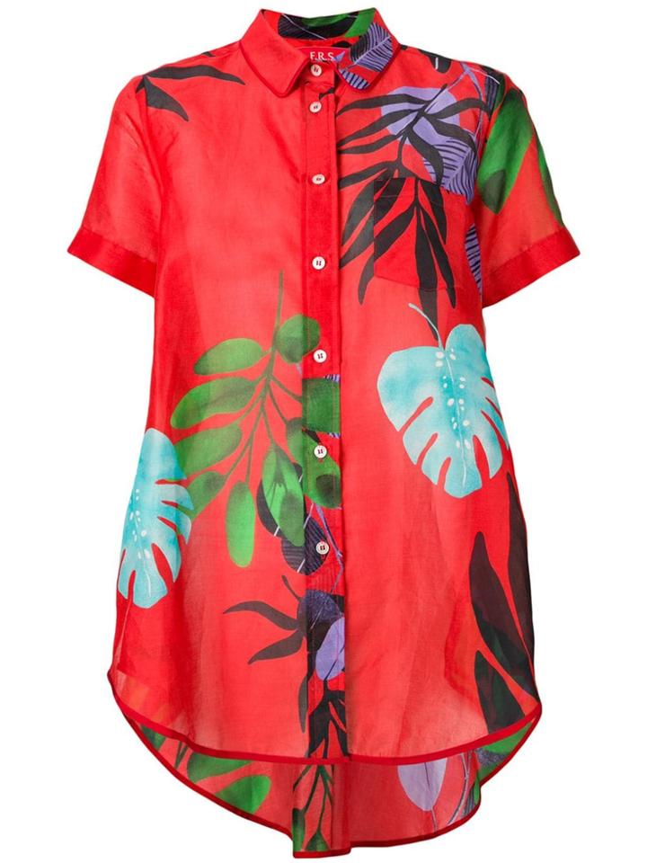 F.r.s For Restless Sleepers Printed Shirt - Red