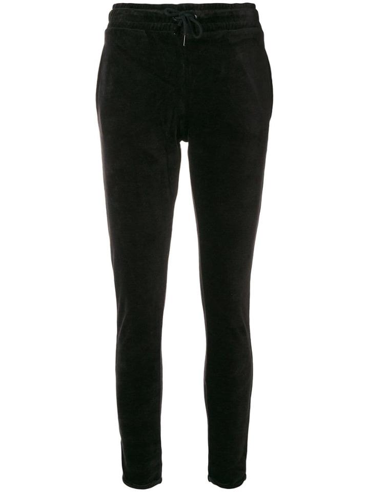 Quantum Courage Velvet Joggers - Black