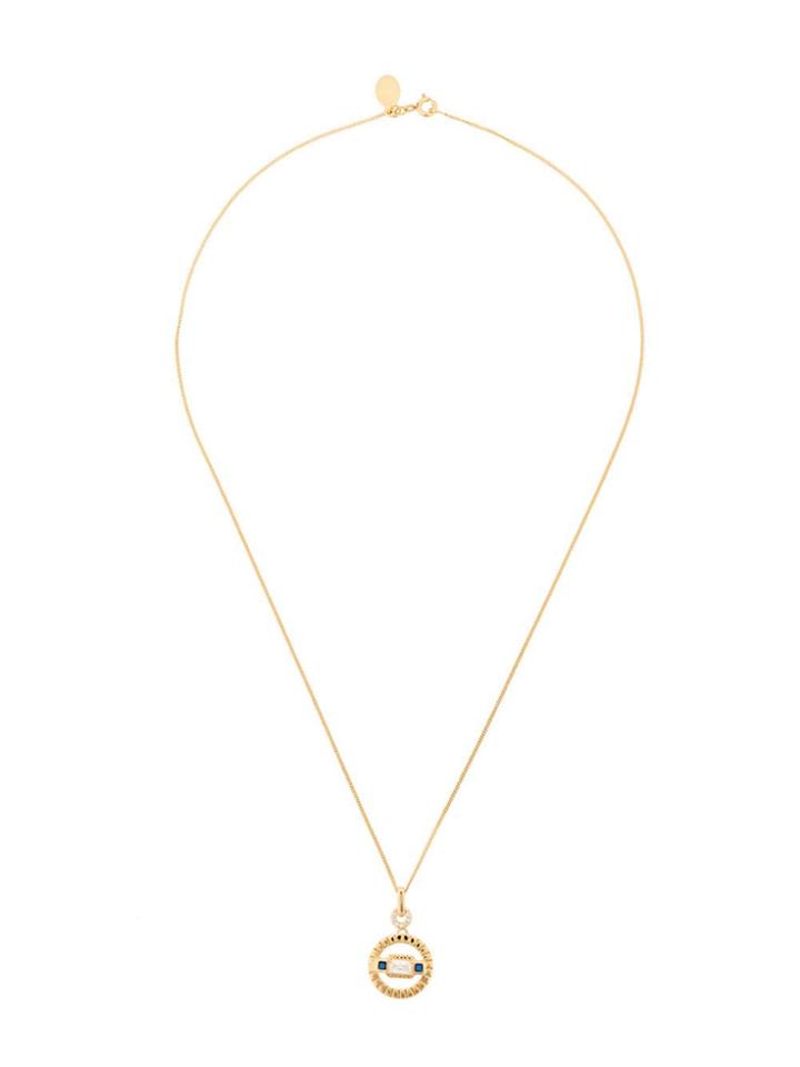 V By Laura Vann Etta Pendant Necklace - Gold