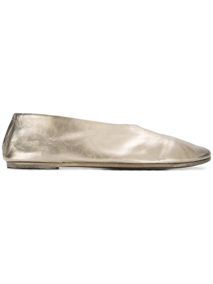 Marsèll Metallic Ballerina Shoes - Nude & Neutrals