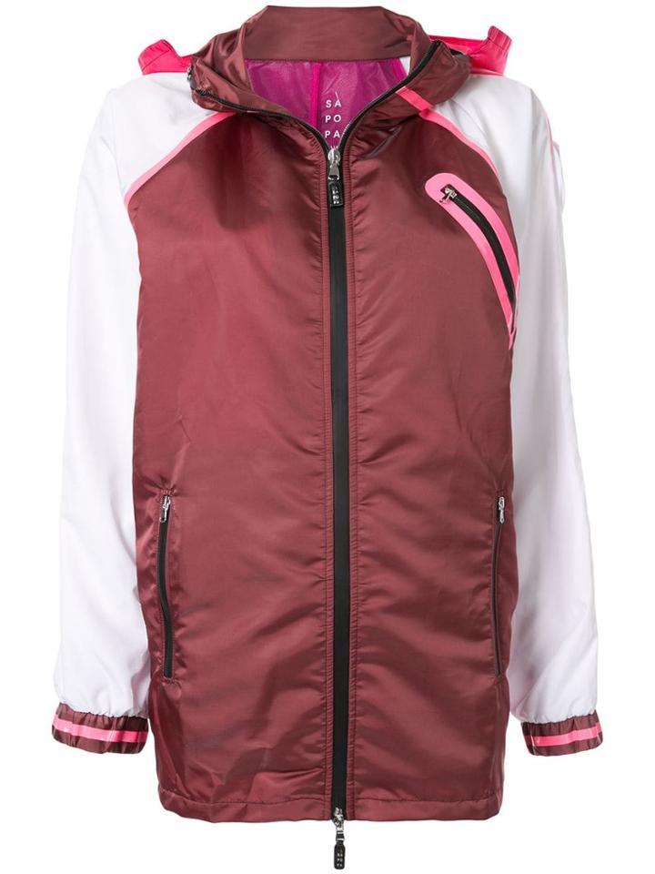 Sàpopa Hooded Zipped Jacket - Red