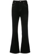 Sonia Rykiel Cropped Flared Trousers - Black