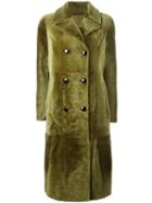 Drome Reversible Coat, Women's, Size: Small, Green, Leather/lamb Fur