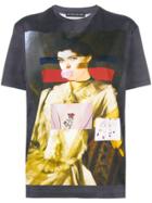Etro Portrait Print T-shirt - Grey