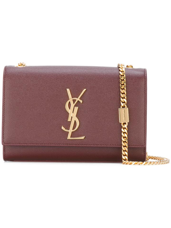 Saint Laurent - Monogram Shoulder Bag - Women - Calf Leather - One Size, Red, Calf Leather