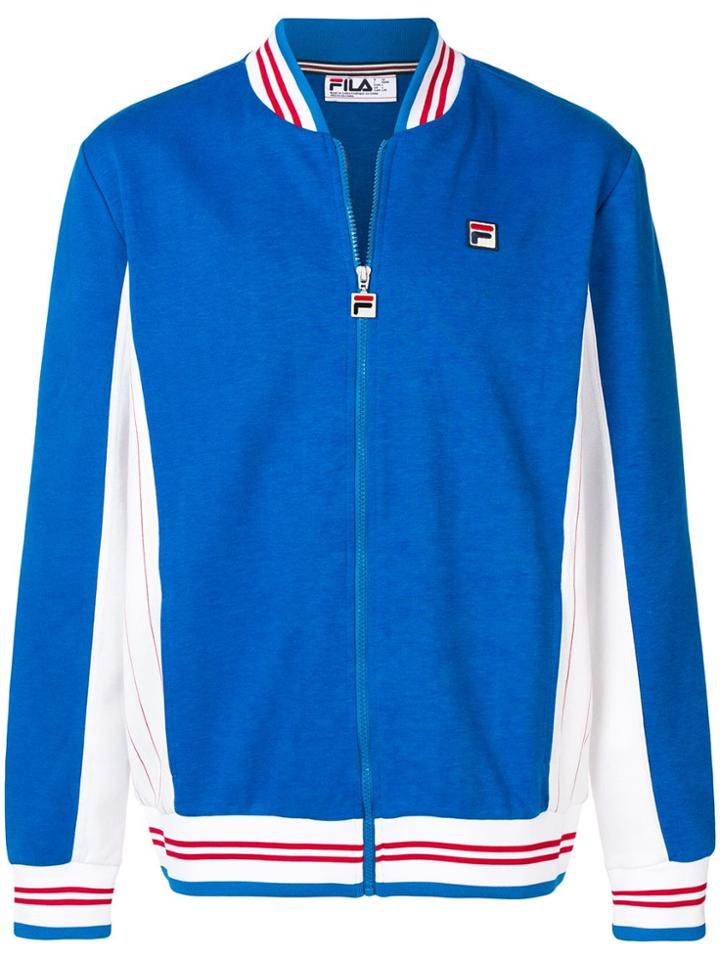 Fila Colour Block Bomber Jacket - Blue