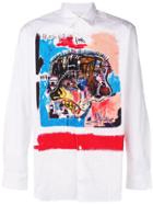 Comme Des Garçons Shirt Basquiat Print Shirt - White