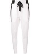 Thom Krom Side Strpe Tracksuit Bottoms - White