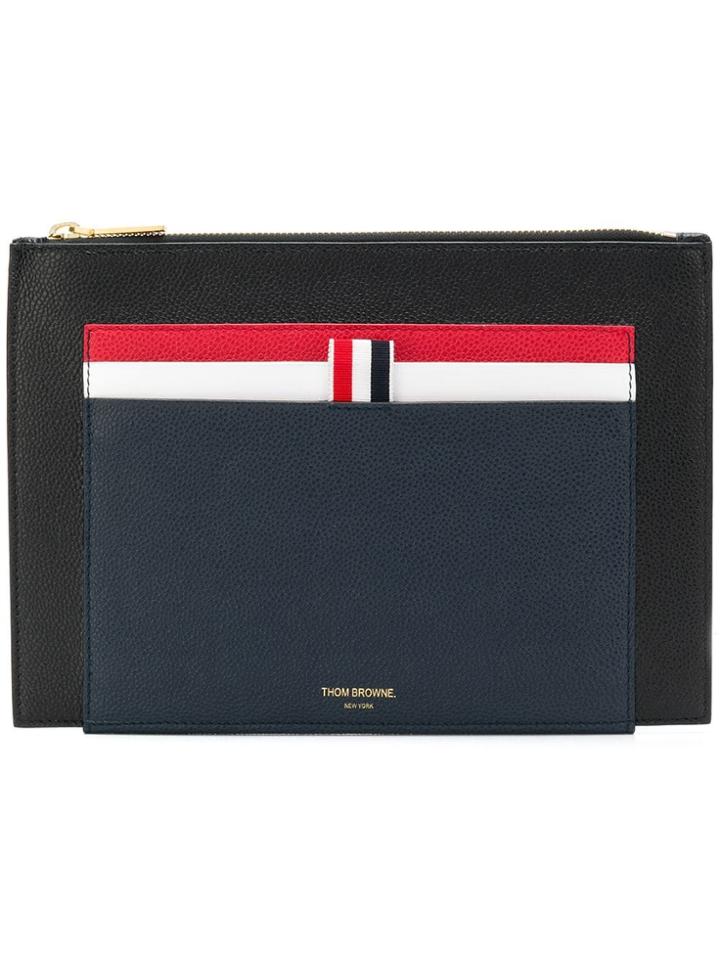 Thom Browne Fun-mix Folded Pocket Tablet Folio - Blue