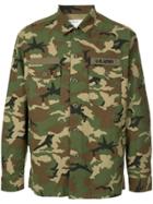 Monkey Time Camouflage Printed Shirt - Green