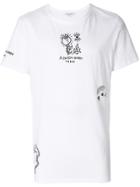 Les Benjamins Doodle Print T-shirt - White