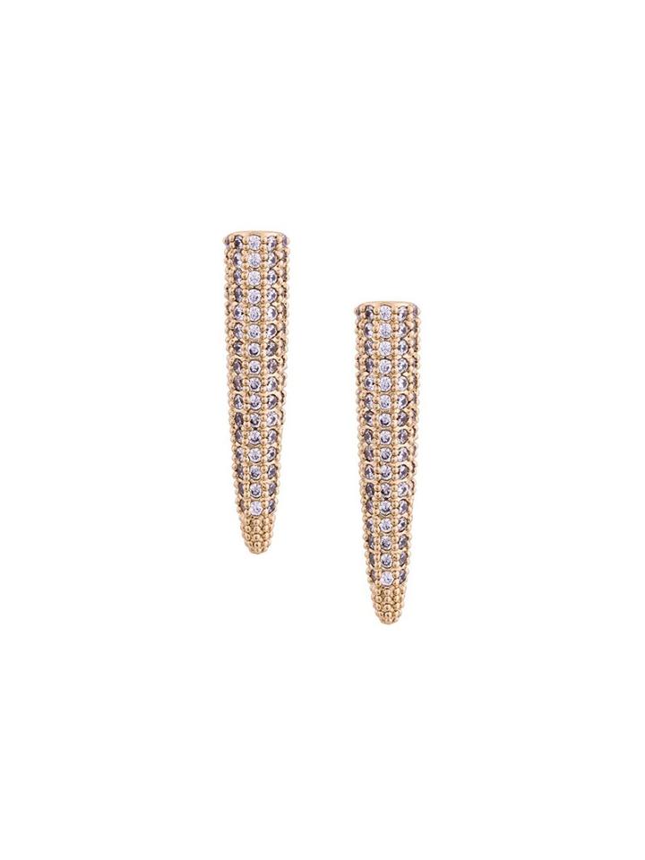 Eddie Borgo 'mini Pave Spike' Earrings, Women's, Metallic