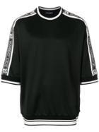 Dolce & Gabbana Boxy Logo Side Stripe T-shirt - Black