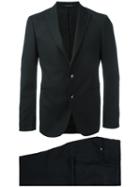 Tagliatore - Pointed Lapel Two-piece Suit - Men - Cupro/wool - 46, Black, Cupro/wool
