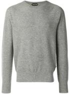 Tom Ford Crew Neck Knitted Sweater - Grey