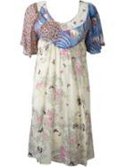 Tsumori Chisato Applique Detail Dress, Women's, Size: 3, White, Cupro/lyocell/silk