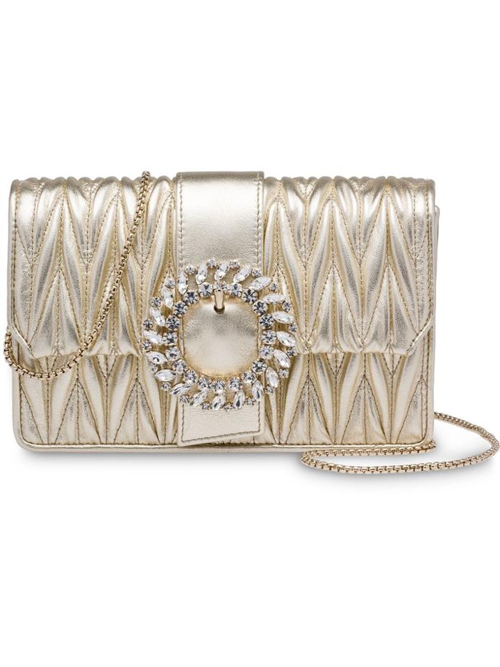 Miu Miu My Miu Leather Bag - Metallic